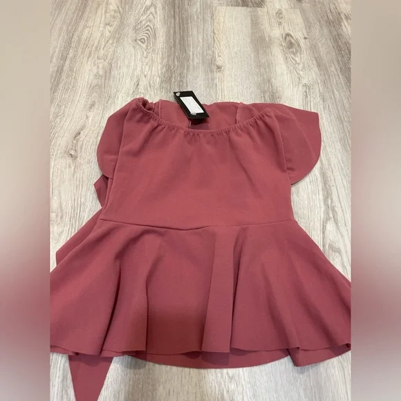 Asymmetric bandeau top off the shoulders - Picture 2 of 5